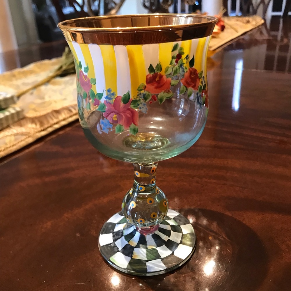 Mackenzie - Childs wine glasses set